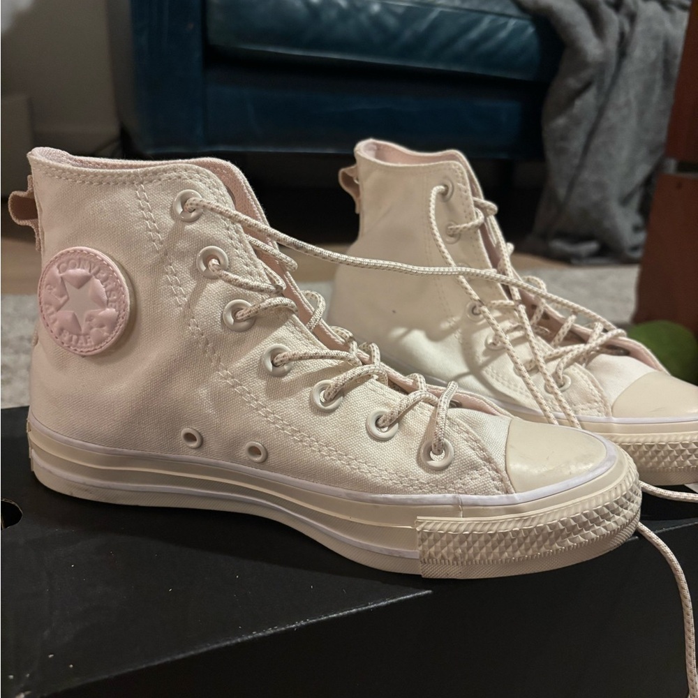 Converse Women's High-Top Sneakers - Light Pink/Egret